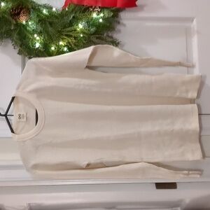 Rawganique waffle tee cream size small TACOMA 100% Organic Cotton made in usa